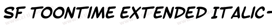 SF Toontime Extended Italic字体转换